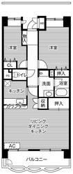 ビレッジハウス東松山タワー1号棟 (1004号室)の物件間取画像